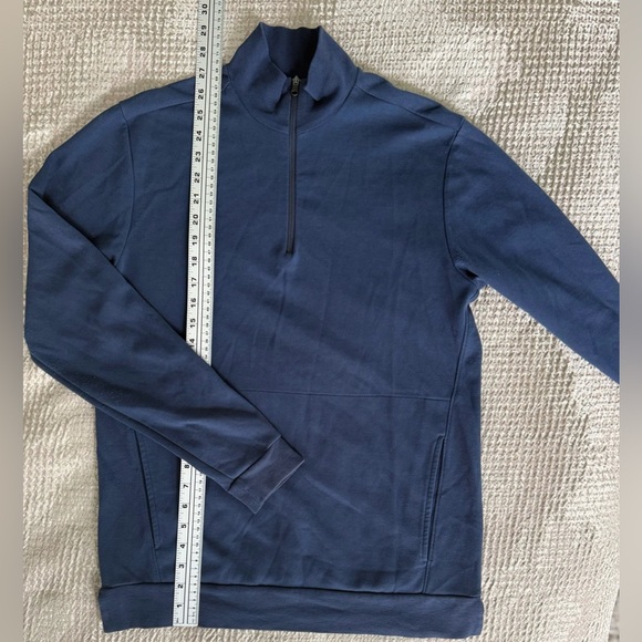 Bonobos Navy Quarter-Zip Pullover Sweatshirt | Slim Fit | Size Small - Picture 5 of 10